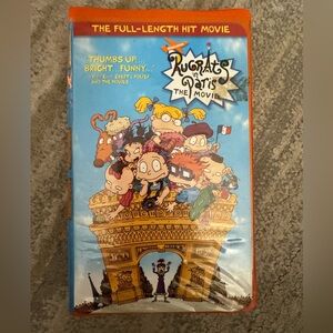 Nickelodeon Rugrats in Paris VHS - orange case. Does work.